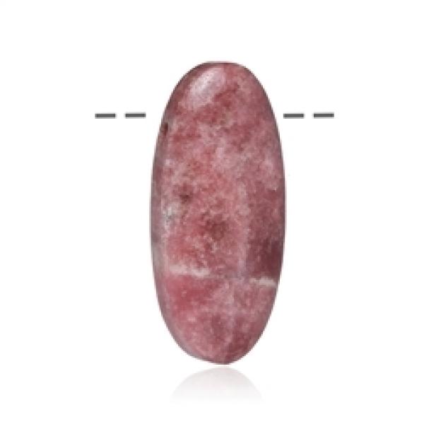 Oval Thulit gebohrt, ca. 4,0 cm – Mut, Schutz & Aufbruch